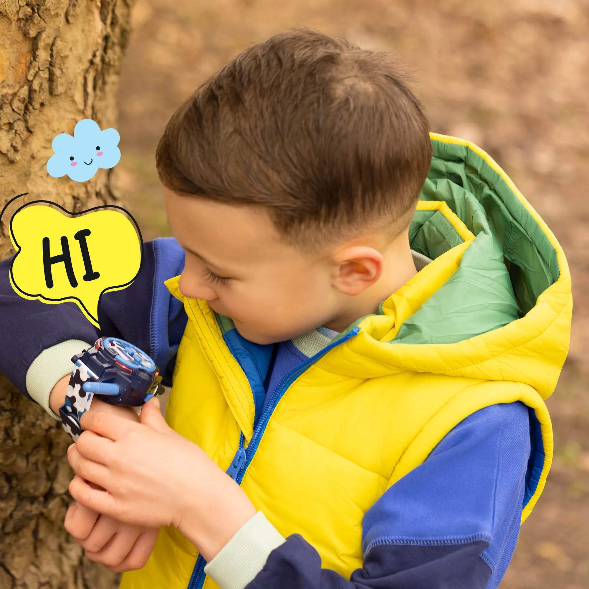 Tikkers Blue and Green Camo Boys Walkie Talkie Set