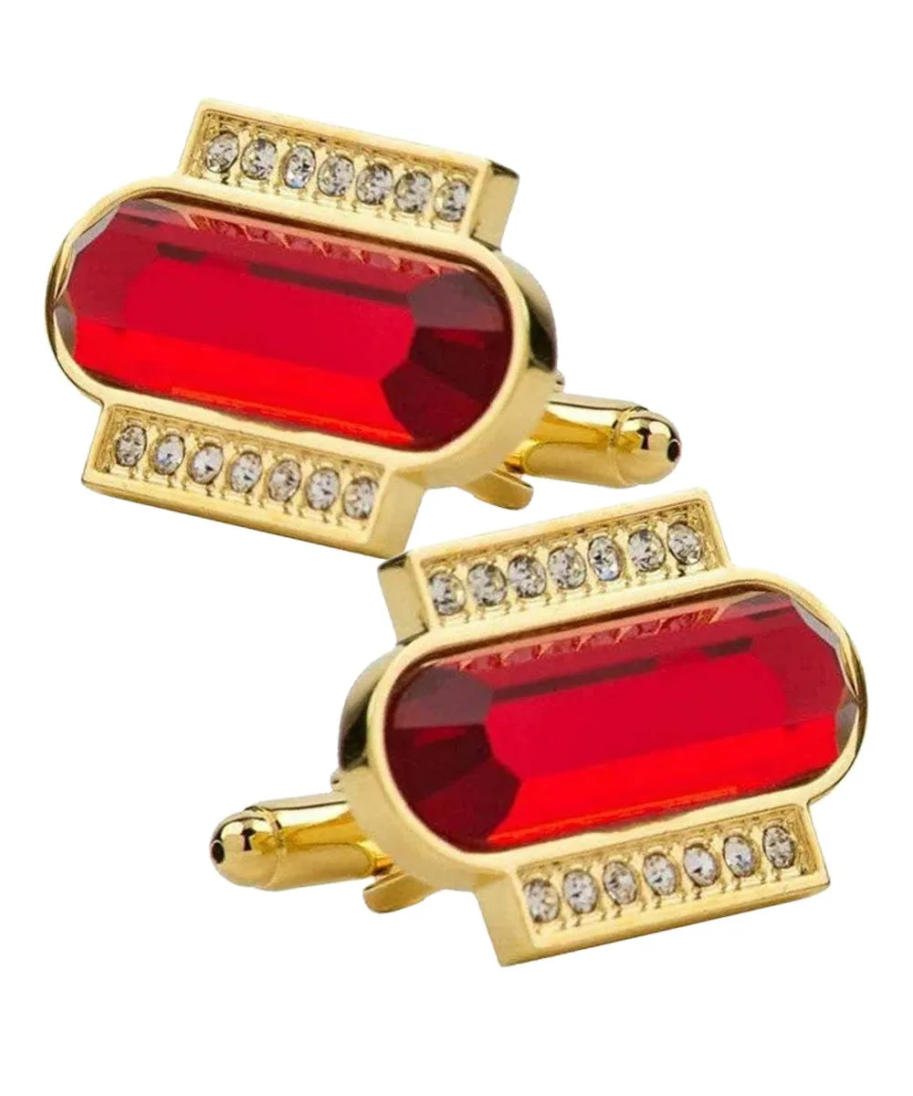 Vittorio Vico Capsule Colorstone Cufflinks: CL17XX Series