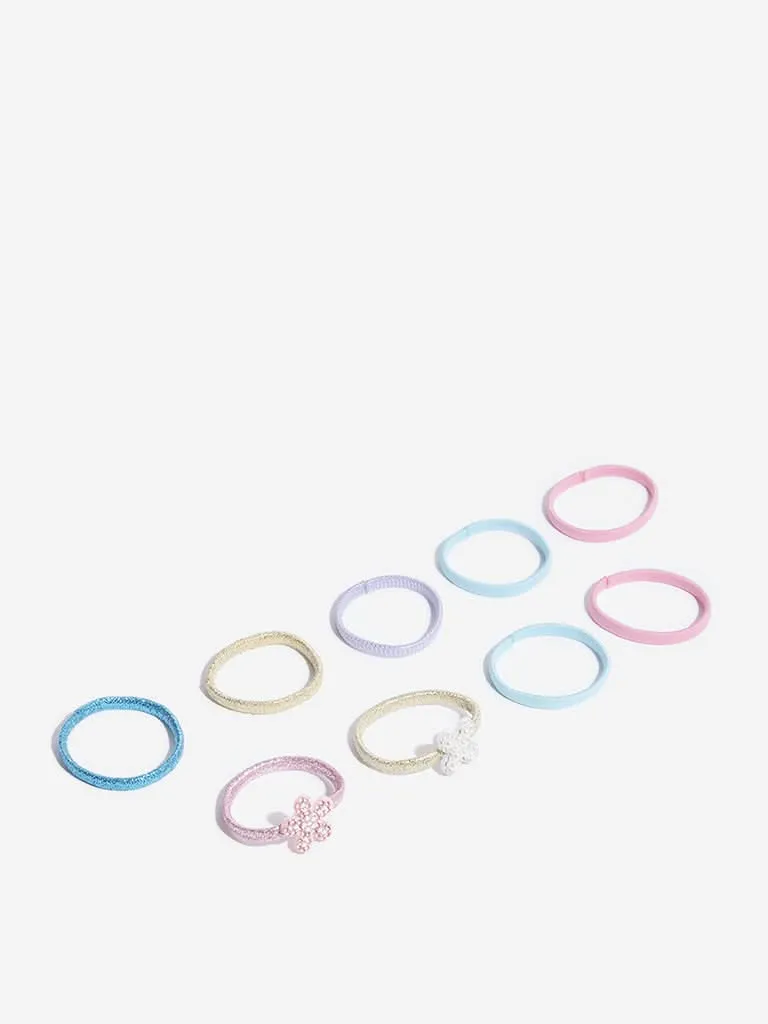 Westside Accessories Multicolour Rubber Bands Set - Pack Of 9