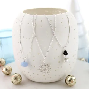 Winter Trio Winter/Christmas Necklace Set